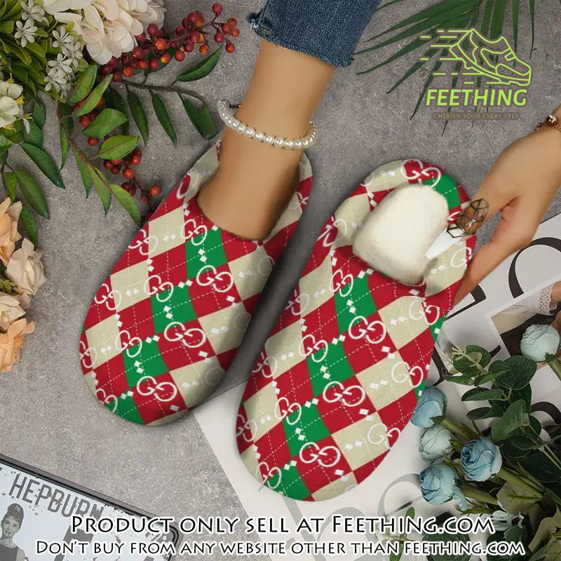 Gucci fleece slippers luxury inhouse slippers ihs1017 ft5340158